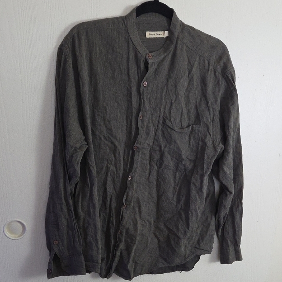 Gray Button-Up Shirt - Picture 1 of 3